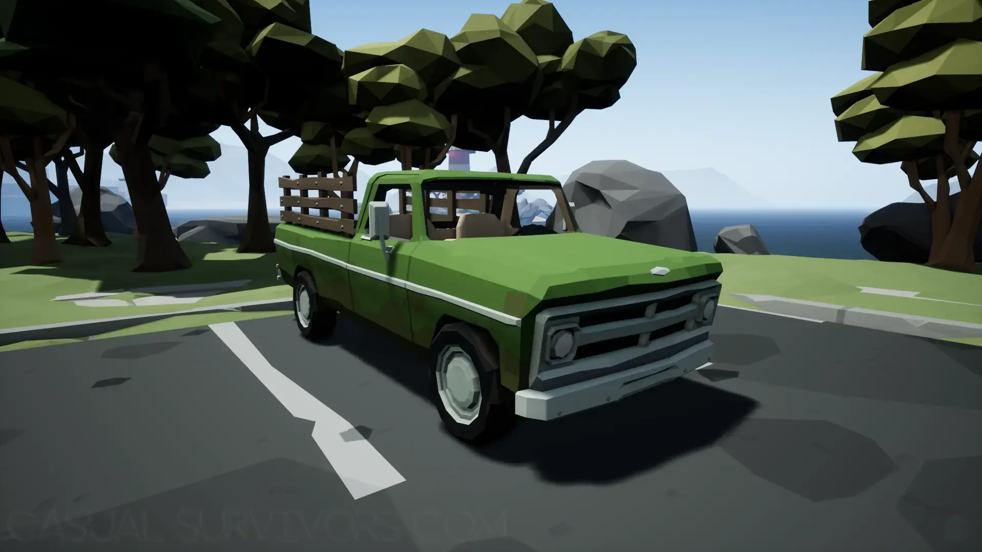 Deadpoly Green Farm Truck