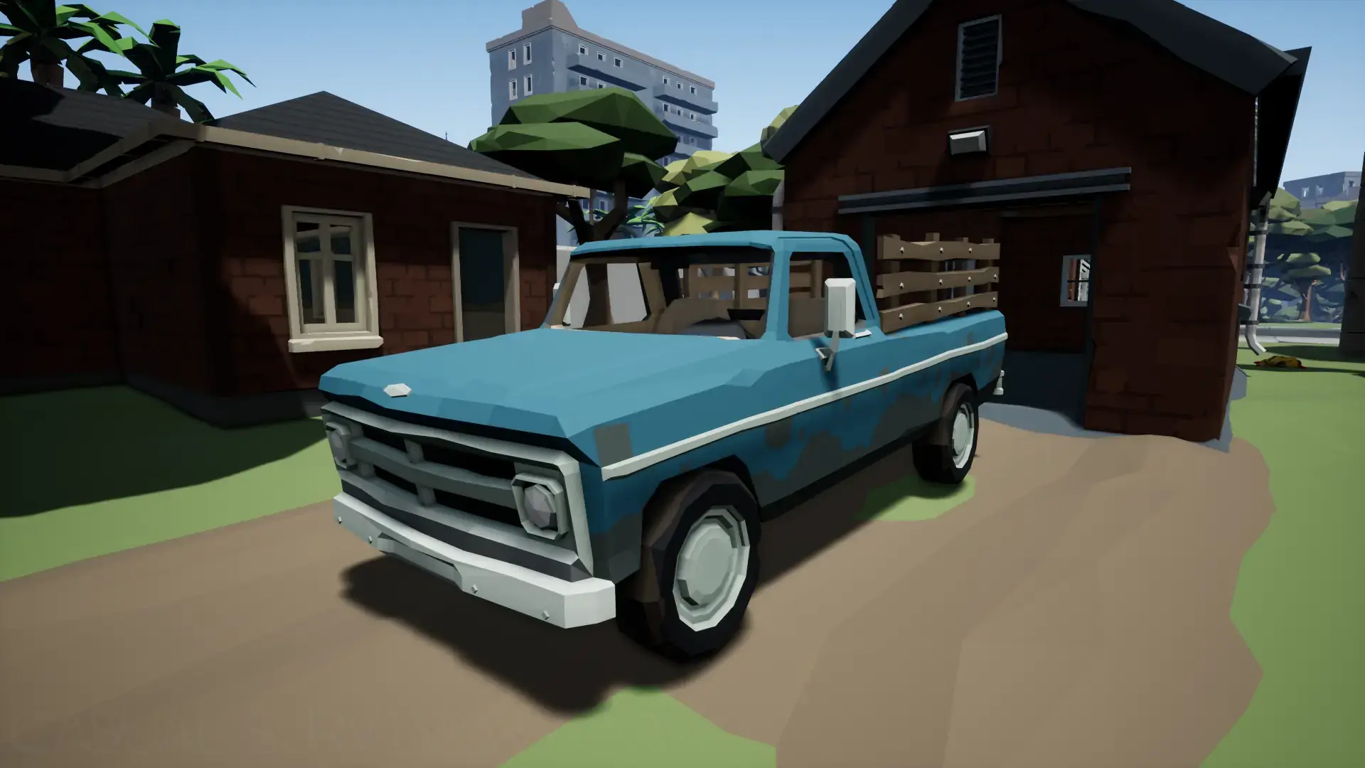 Deadpoly Blue Farm Truck
